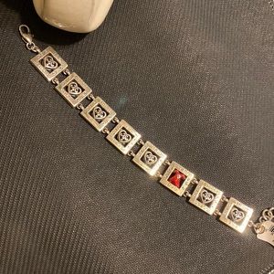 Brighton Go red woman link bracelet